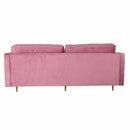 Dreisitzer-Sofa DKD Home Decor Rosa Golden Metall Polyester (210 x 78 x 85 cm)