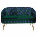 Sofa DKD Home Decor Metall Polyester grün (130 x 70 x 80 cm)