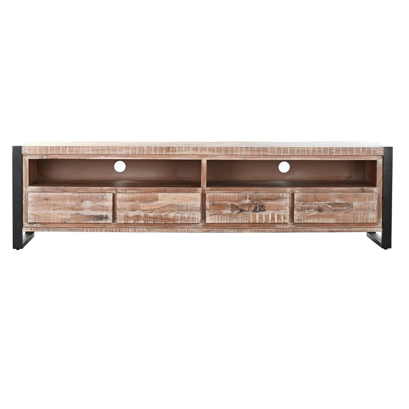 TV-Möbel DKD Home Decor Metall Akazienholz (200 x 55 x 40 cm)