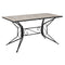 Tisch DKD Home Decor Grau Außenbereich aus Keramik schmiedeeisern (140 x 70 x 75,5 cm)