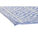 Teppich DKD Home Decor Blau Weiß grün Polypropylen (150 x 210 x 1 cm) (2 Stück)
