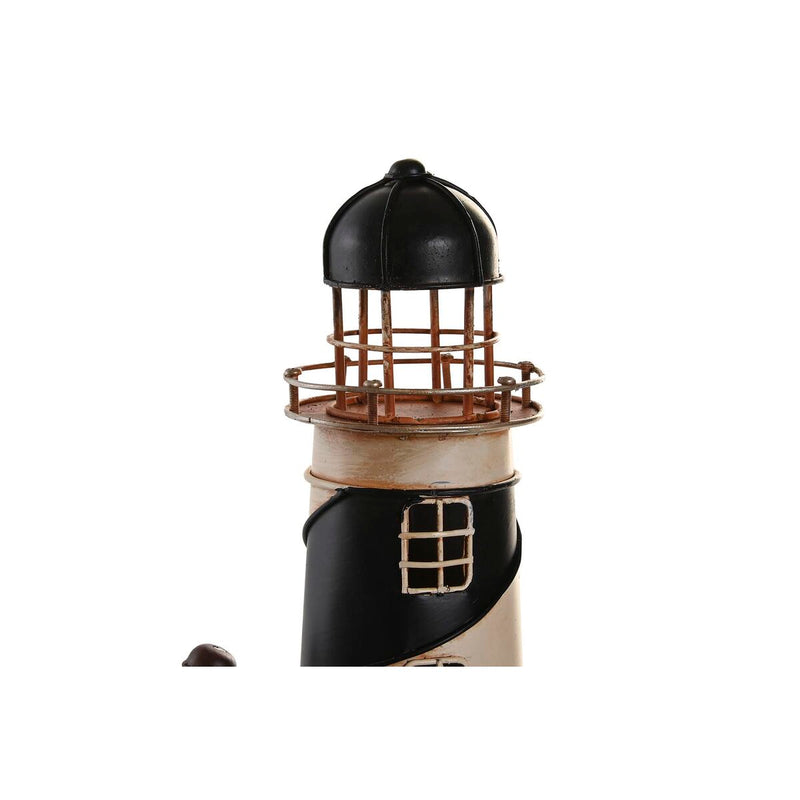 Bordur DKD Home Decor Rot Schwarz Metall Vintage Leuchtturm (25.5 x 14 x 32.5 cm) (2 Stück)