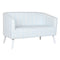Sofa DKD Home Decor Streifen Blau Metall Weiß Mediterraner (130 x 68 x 78 cm)