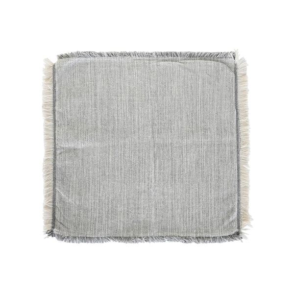 Kissenbezug DKD Home Decor Grau Weiß Randbereich (45 x 1 x 45 cm)