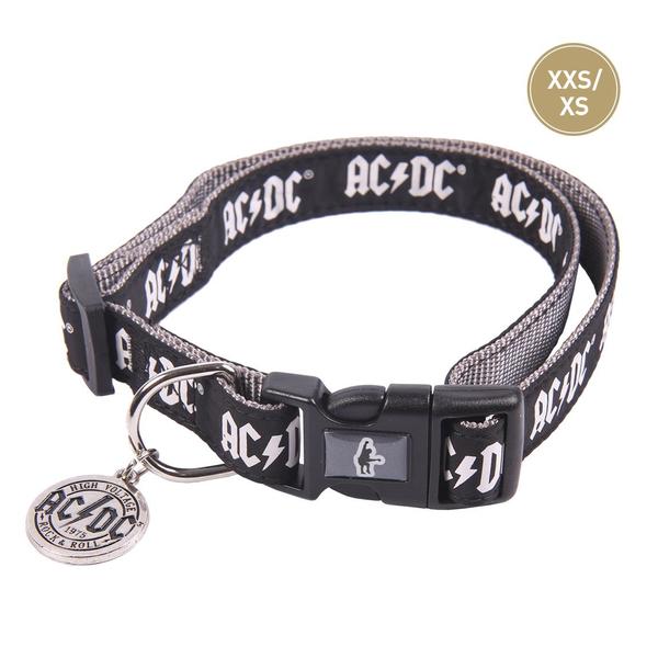 Hundehalsband ACDC XXS/XS Schwarz