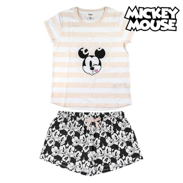 Schlafanzug Minnie Mouse Damen Weiß