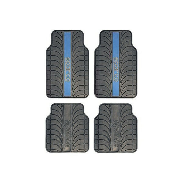 Auto-Fußmatten-Set Sparco SPC1913AZ Universal Schwarz/Blau (4 pcs)
