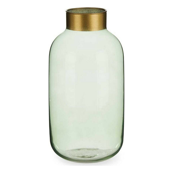 Vase weich Golden grün Glas (14,5 x 29,5 x 14,5 cm)