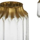 Vase Golden Durchsichtig Glas (13 x 23,5 x 13 cm)