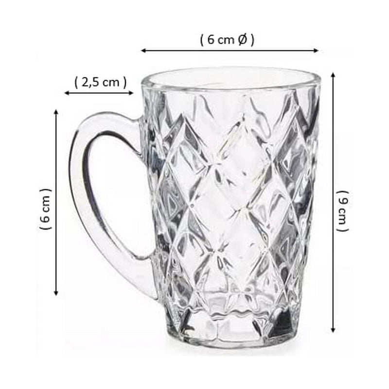 Kop Diamant Durchsichtig Glas (110 ml)