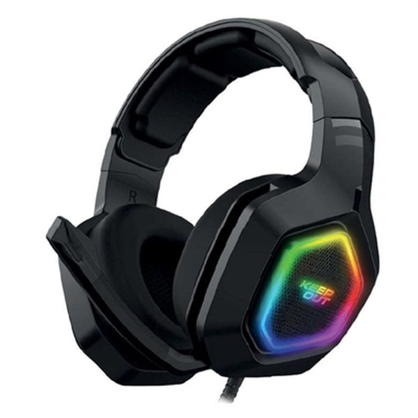 Gaming-Kopfhörer mit Mikrofon KEEP OUT HX901 LED RGB PS4/PC