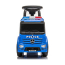 Rutschauto Mercedes Actros 25 kg Blau mit ton Polizei-Truck (63,5 x 29 x 27 cm)