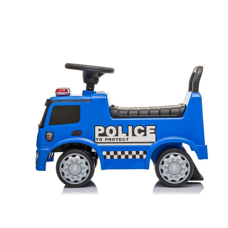Rutschauto Mercedes Actros 25 kg Blau mit ton Polizei-Truck (63,5 x 29 x 27 cm)