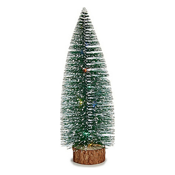 Weihnachtsbaum Bunt LED Leicht Metall Holz Kunststoff (10 x 30 x 10 cm)