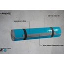 Avento Neopren-Fitnessmatte mit Aufdruck Blau und Grau