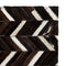 Teppich Echtes Leder Patchwork 190 x 290 cm Schwarz Weiß