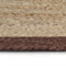Teppich Handgefertigt Jute mit Braunem Rand 120 cm