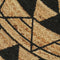Teppich Handgefertigt Jute mit Schwarzem Aufdruck 150 cm