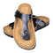 vidaXL Damen Biokork-Sandale im Flip Flop-Design Schwarz Größe 39