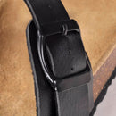 Damen Biokork-Sandale im Flip Flop-Design Schwarz Größe 39