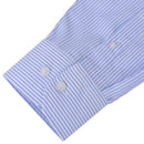 Herren Business-Hemd weiß und hellblau gestreift Gr. M