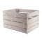 Mehrzweckbox Holz Weiß Vintage Abgenutzt (40 x 50 x 30 cm)