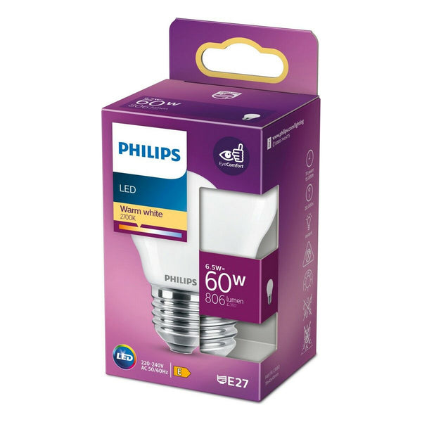 LED-Lampe Philips 8718699762858 E27 6,5 W 806 lm (4,5 x 7,8 cm) (2700 K)