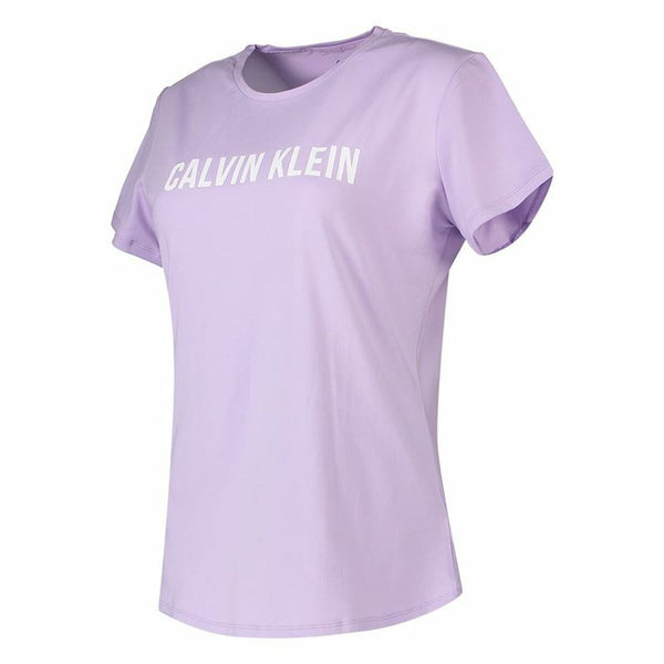 Damen Kurzarm-T-Shirt Calvin Klein Sportswear Logo Lila