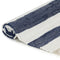 Handgewebter Chindi-Teppich Baumwolle 120x170cm Blau und Weiß