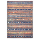vidaXL Teppich Blau und Orange 140 x 200 cm PP