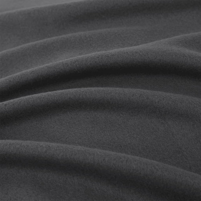 Bettlaken 2 Stk. Polyester-Fleece 200x200 cm Schwarz