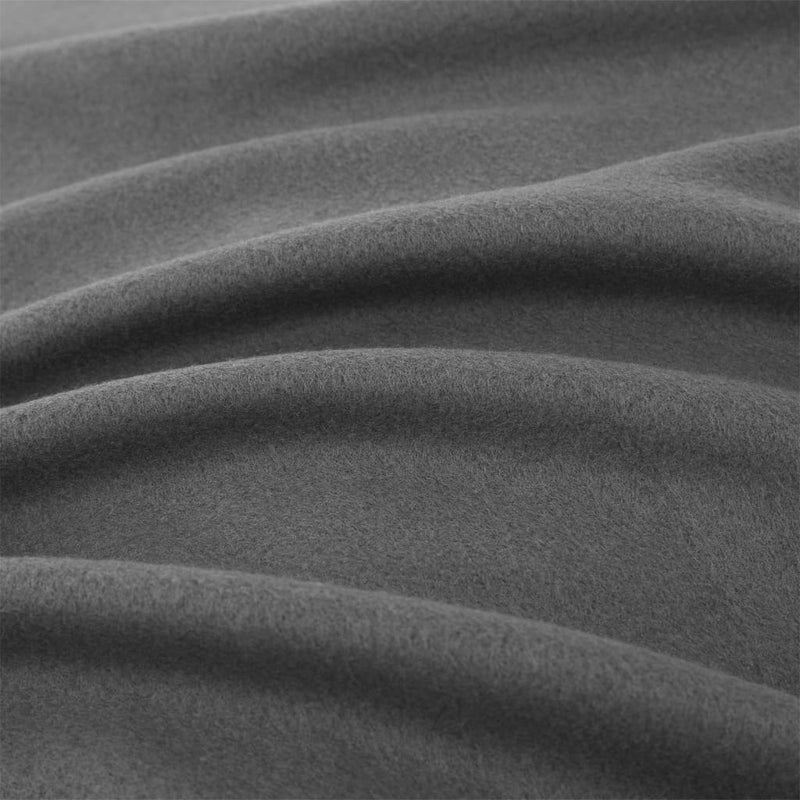 Bettlaken 2 Stk. Polyester-Fleece 150x200 cm Anthrazit
