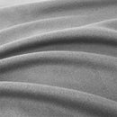 Bettlaken 2 Stk. Polyester-Fleece 200x200 cm Grau
