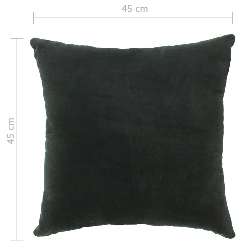 Kissen Baumwollsamt 2 Stk. 45×45 cm Grün