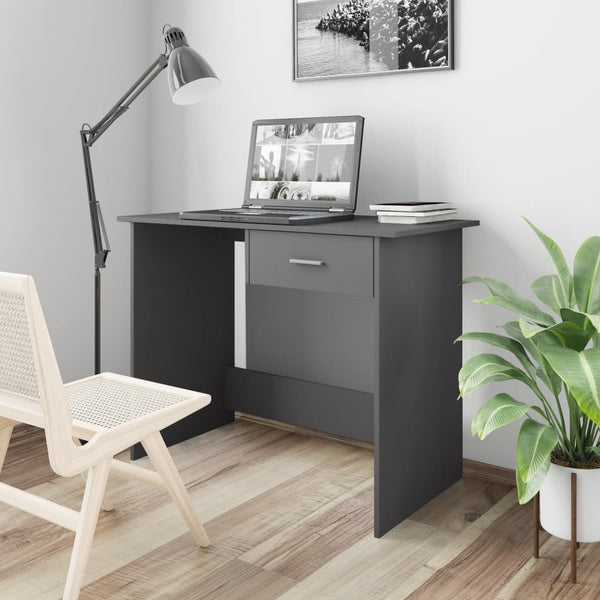Schreibtisch Grau 100×50×76 cm Holzwerkstoff