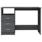 Schreibtisch mit Schubladen Hochglanz-Grau 110x50x76 cm