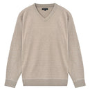 5 Stk. Herren Pullover Sweaters V-Ausschnitt Beige L