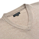 5 Stk. Herren Pullover Sweaters V-Ausschnitt Beige L