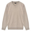 5 Stk. Herren Pullover Sweaters V-Ausschnitt Beige XL