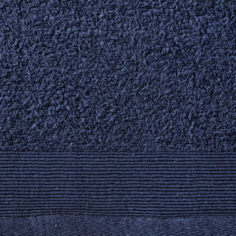 Badetuch-Set 5-tlg. Baumwolle 450 g/m² 100x150 cm Marineblau