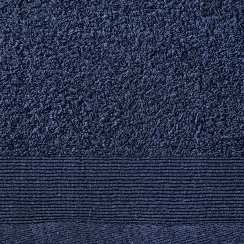 Badetuch-Set 2-tlg. Baumwolle 450 g/m² 100x150 cm Marineblau