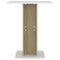 Bistrotisch Weiß und Sonoma-Eiche 60x60x75 cm Holzwerkstoff