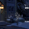 Weihnachtsbaum 128 LEDs Kaltweißes Licht Kirschblüten 120 cm