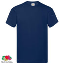 Fruit of the Loom Original T-Shirts 5 Stk. Marineblau XXL Baumwolle