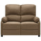 2-Sitzer-Sofa Verstellbar Taupe Stoff