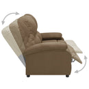 2-Sitzer-Sofa Verstellbar Taupe Stoff