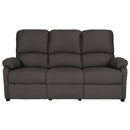 3-Sitzer-Sofa Verstellbar Dunkelgrau Stoff