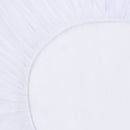 Spannbettlaken 2 Stk. Wasserdicht Baumwolle 160x200 cm Weiß