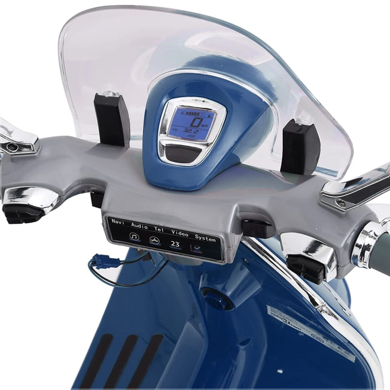 Elektrisches Spielzeug-Motorrad Vespa GTS300 Blau