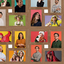 Collage Bilderrahmen für 24x(10x15 cm) Fotos Hellbraun MDF